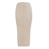 Nukty Summer Knit Long Skirt Women Sexy Holiday Party Beach Cove-Up Midi Skirts Dropped Waist See Through Wrap White Maxi Skirt