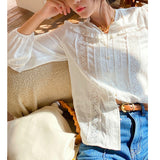 Spring Summer Blouse Shirts Women Long Sleeve Boho White Loose Blouses Shirt Women's Clothing Beach Tops Blusas