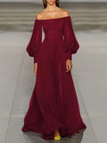 Nukty Summer New Ladies Dress Temperament Fashion Sexy Chiffon Long Skirt Solid Color Simple Dress Party Fairy Skirt