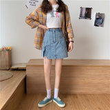 Nukty Women Mini Pant Skirts Clothing Denim Wide Leg  Shorty Sexy Woman Clothes for Teen Girls Hot Pants Korean Fashion Beach Jeans