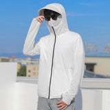 Nukty Summer Sun Protection Skin Coats Men Ultra-Light Sportswear Hooded Outwear Quick Dry Fishing T-shirts Sunscreen Tops