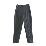 Nukty Woman Spring Autumn Blue Pants Women's Summer Trousers High Waist Pants Office Trouser Fashion Button Up Pant