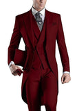 One Button Light Blue Plaid Wedding Groom Tuxedos Peak Lapel Groomsmen Mens Dinner Prom Suits (Jacket+Pants+Vest+Tie) NO:1476