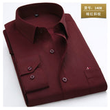 NUKTY  reserva aramy New men shirt Long Sleeve Men Dress Shirt Fashion Male Business Formal Wear Office Working Shirts white shirt