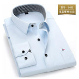 NUKTY  reserva aramy New men shirt Long Sleeve Men Dress Shirt Fashion Male Business Formal Wear Office Working Shirts white shirt