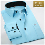 NUKTY  reserva aramy New men shirt Long Sleeve Men Dress Shirt Fashion Male Business Formal Wear Office Working Shirts white shirt