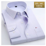 NUKTY  reserva aramy New men shirt Long Sleeve Men Dress Shirt Fashion Male Business Formal Wear Office Working Shirts white shirt