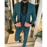 NUKTY  Fashion Lattice Men's Suit Slim Fit Prom Wedding Suits for Men Groom Tuxedo Jacket Pants Set Custom White Casual Men Blazer