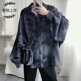 NUKTY  streetwear Harajuku blouse couple shirt women men Clothing Blouses bf long shirts spring autumn turn-down collar casual Top