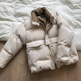 Women Thick Winter Coat Stand Collar Women Jacket Coat Oversize Loose Coat Outerwear Female Casaco Feminino Parkas