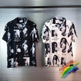 WACKO MARIA Shirt Portrait printing Men Women 1:1 Top Tees Fashion Streetwear Shirts
