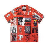 WACKO MARIA Shirt Portrait printing Men Women 1:1 Top Tees Fashion Streetwear Shirts