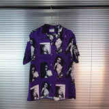WACKO MARIA Shirt Portrait printing Men Women 1:1 Top Tees Fashion Streetwear Shirts