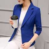 Nukty Black Women Blazer Formal Blazers Lady Office Work Suit Pockets Jackets Coat Slim Black Women Blazer Femme Jackets Femme
