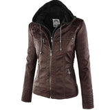 Winter Faux Leather Jacket Women Casual Basic Coats Plus Size 7XL Ladies Basic Jackets Waterproof Windproof Coats Female