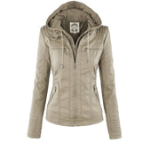 Winter Faux Leather Jacket Women Casual Basic Coats Plus Size 7XL Ladies Basic Jackets Waterproof Windproof Coats Female