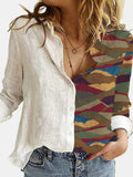 Lovely Cat Printed Polyester White Shirt Women Autumn Lapel Long Sleeves Single Breasted Blouses Female Streetwear Plus Size