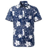 Nukty Summer Pure Cotton Mens Hawaiian Shirt Printed Short Sleeve Big Us Size Hawaii Flower Beach Floral Patterns