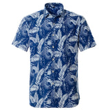 Nukty Summer Pure Cotton Mens Hawaiian Shirt Printed Short Sleeve Big Us Size Hawaii Flower Beach Floral Patterns