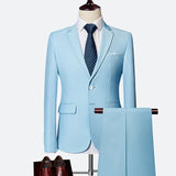 Suit suit male spring and autumn high-end custom business blazers three-piece / Slim large size. multi-color boutique suit