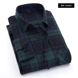 Nukty Plaid Shirt New Autumn Winter Flannel Red Checkered Shirt Men Shirts Long Sleeve Chemise Homme Cotton Male Check Shirts