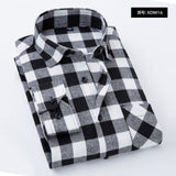 Nukty Plaid Shirt New Autumn Winter Flannel Red Checkered Shirt Men Shirts Long Sleeve Chemise Homme Cotton Male Check Shirts