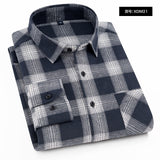 Nukty Plaid Shirt New Autumn Winter Flannel Red Checkered Shirt Men Shirts Long Sleeve Chemise Homme Cotton Male Check Shirts