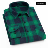Nukty Plaid Shirt New Autumn Winter Flannel Red Checkered Shirt Men Shirts Long Sleeve Chemise Homme Cotton Male Check Shirts