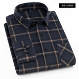 Nukty Plaid Shirt New Autumn Winter Flannel Red Checkered Shirt Men Shirts Long Sleeve Chemise Homme Cotton Male Check Shirts