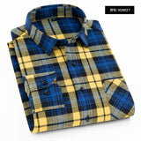 Nukty Plaid Shirt New Autumn Winter Flannel Red Checkered Shirt Men Shirts Long Sleeve Chemise Homme Cotton Male Check Shirts