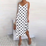 Womens Summer Sundress Sexy Spaghetti Straps Beach Dress Celmia Casual Loose Buttons Asymmetrical Plus Size Vestidos Robe