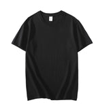 New Summer 100% Cotton Men's T Shirt Casual Short Sleeve Black White Pink Gray Basic T Shirts Daily Casual Tops Tees 4XL