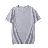 New Summer 100% Cotton Men's T Shirt Casual Short Sleeve Black White Pink Gray Basic T Shirts Daily Casual Tops Tees 4XL