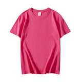 New Summer 100% Cotton Men's T Shirt Casual Short Sleeve Black White Pink Gray Basic T Shirts Daily Casual Tops Tees 4XL