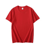 New Summer 100% Cotton Men's T Shirt Casual Short Sleeve Black White Pink Gray Basic T Shirts Daily Casual Tops Tees 4XL