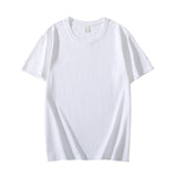 New Summer 100% Cotton Men's T Shirt Casual Short Sleeve Black White Pink Gray Basic T Shirts Daily Casual Tops Tees 4XL