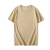 New Summer 100% Cotton Men's T Shirt Casual Short Sleeve Black White Pink Gray Basic T Shirts Daily Casual Tops Tees 4XL