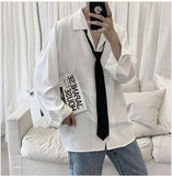 NUKTY  Men's Suit Collar Lining Loose Coats Long Sleeve Slim Fit Shirt French Cuff Mens Fashion 6 Color Shirts Camisa Masculina