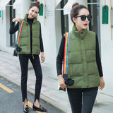 Women Vest Mandarin Collar Sleeveless Short Coat Women Jacket Waistcoat Female Plus Size Chalecos Para Mujer  Autumn Winter