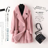 Fur Coat Female Wool Jacket Autumn Winter Coat Women Clothes Korean Vintage Sheep Shearing Tops Loose Women Overcoat