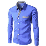 Hot Sale New Fashion Camisa Masculina Long Sleeve Shirt Men Slim fit Design Formal Casual Brand Male Dress Shirt Size M-4XL