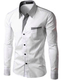 Hot Sale New Fashion Camisa Masculina Long Sleeve Shirt Men Slim fit Design Formal Casual Brand Male Dress Shirt Size M-4XL