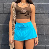 22 Style Y2k Crop Top Cyber Women Lace 90s Aesthetic E Girl See-through Corest Sexy Sleeveless Tunics Punk Halter Tops Summer