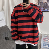 Spring Men Classic Striped Hoodies Mens Hip Hop Streetwear Sweatshirt Male Casual Trend Cotton Pullover M-5XL