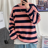 Spring Men Classic Striped Hoodies Mens Hip Hop Streetwear Sweatshirt Male Casual Trend Cotton Pullover M-5XL