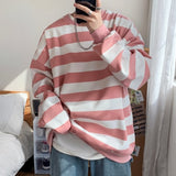 Spring Men Classic Striped Hoodies Mens Hip Hop Streetwear Sweatshirt Male Casual Trend Cotton Pullover M-5XL