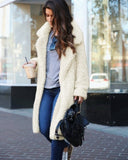 Autumn winter jacket female coat solid color fleece coats casual outerwear warm soft cardigan fur jackets female clothes