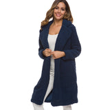 Autumn winter jacket female coat solid color fleece coats casual outerwear warm soft cardigan fur jackets female clothes