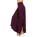 Irregular Ruffles Wide Leg Pants Women High Waist Pleated Pants Femme Fashion Sexy Casual Loose Streetwear Big Flare Trousers
