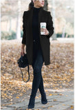Casual Fashion All Match Women's Coats And Jackets Autumn And Winter New Solid Color Stand Up Collar Ladies Woolen Coat